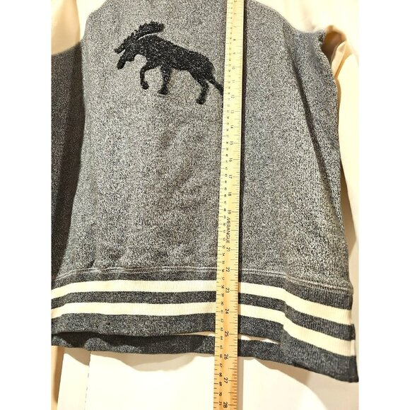 Phoebe Buffay Friends Pullover Sweater Women Sz Medium Gray White Moose Y2K 90s - Picture 4 of 9